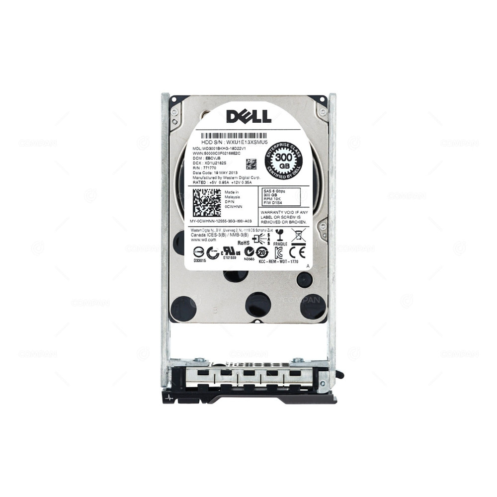 CWHNN DELL HDD 300GB 10K SAS 6G 2.5" SFF HOT-SWAP